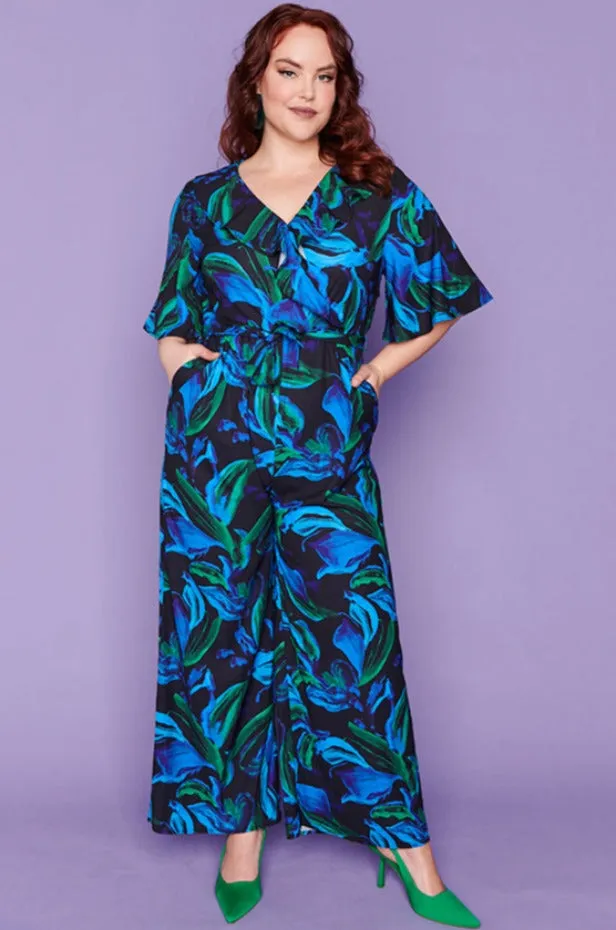 Frida Ocean Blue Jumpsuit