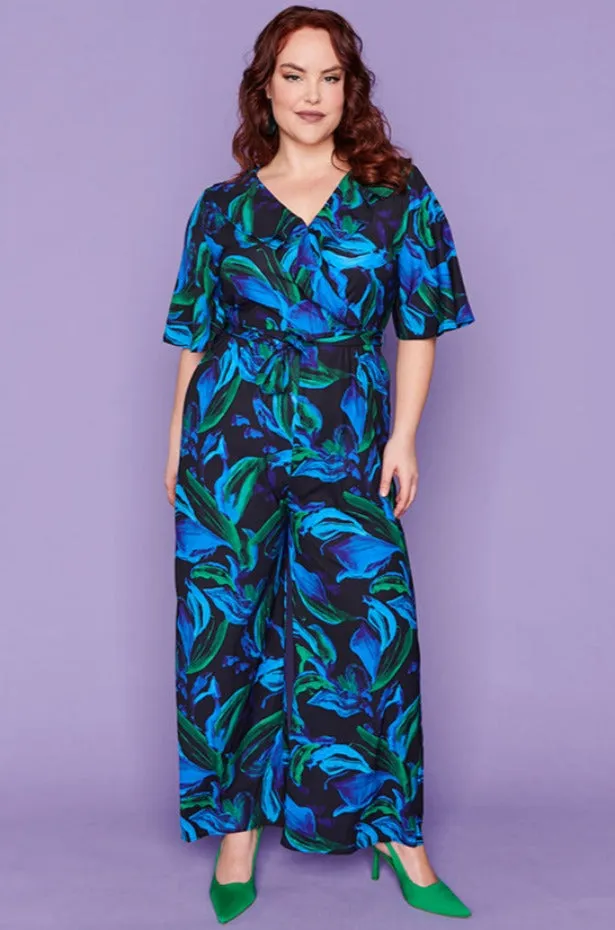 Frida Ocean Blue Jumpsuit