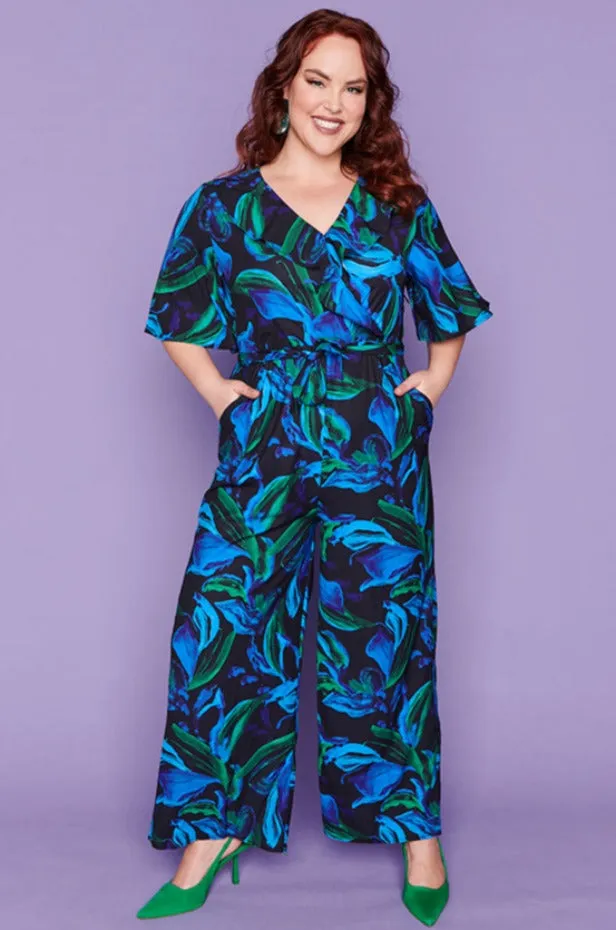 Frida Ocean Blue Jumpsuit