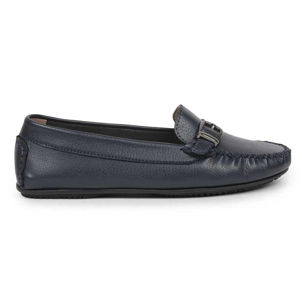 Healers Navy Blue Casual Loafers For Women GI-SML-01 By Liberty