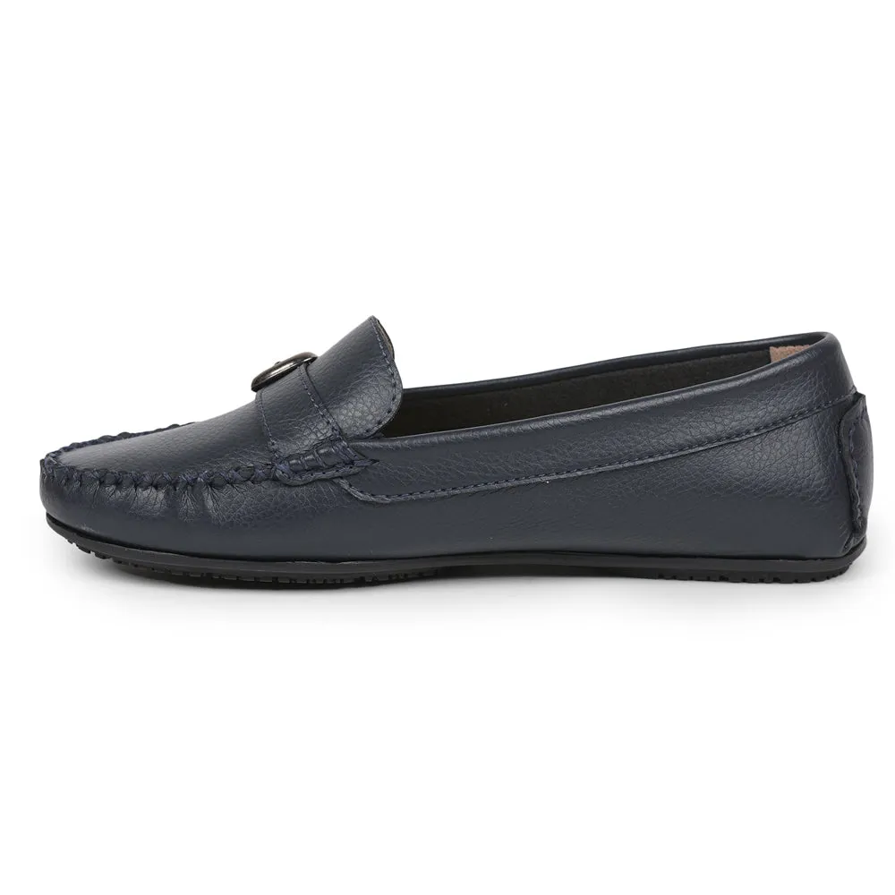 Healers Navy Blue Casual Loafers For Women GI-SML-01 By Liberty