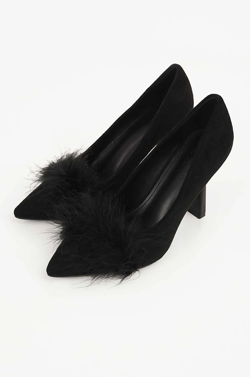 HEEL WITH FUR