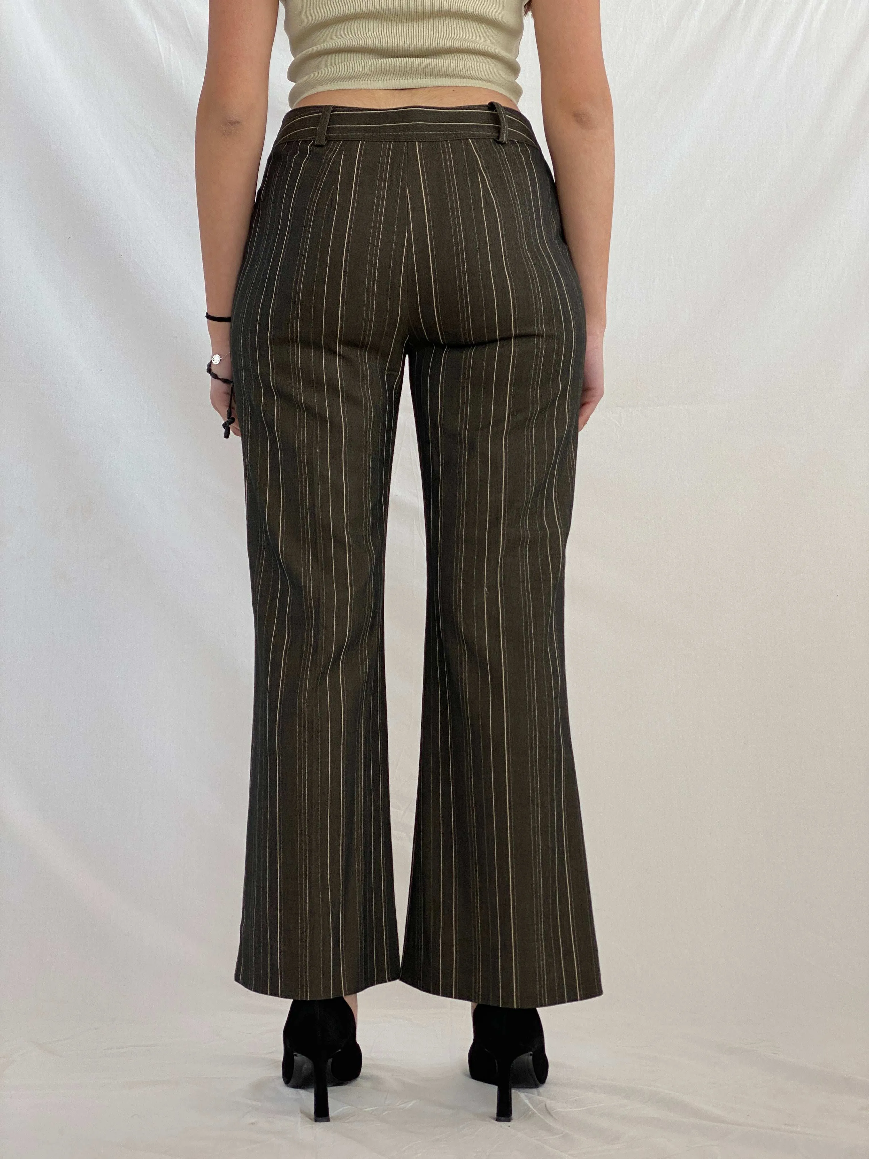 IPEKYOL Office Striped Pants