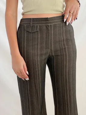 IPEKYOL Office Striped Pants