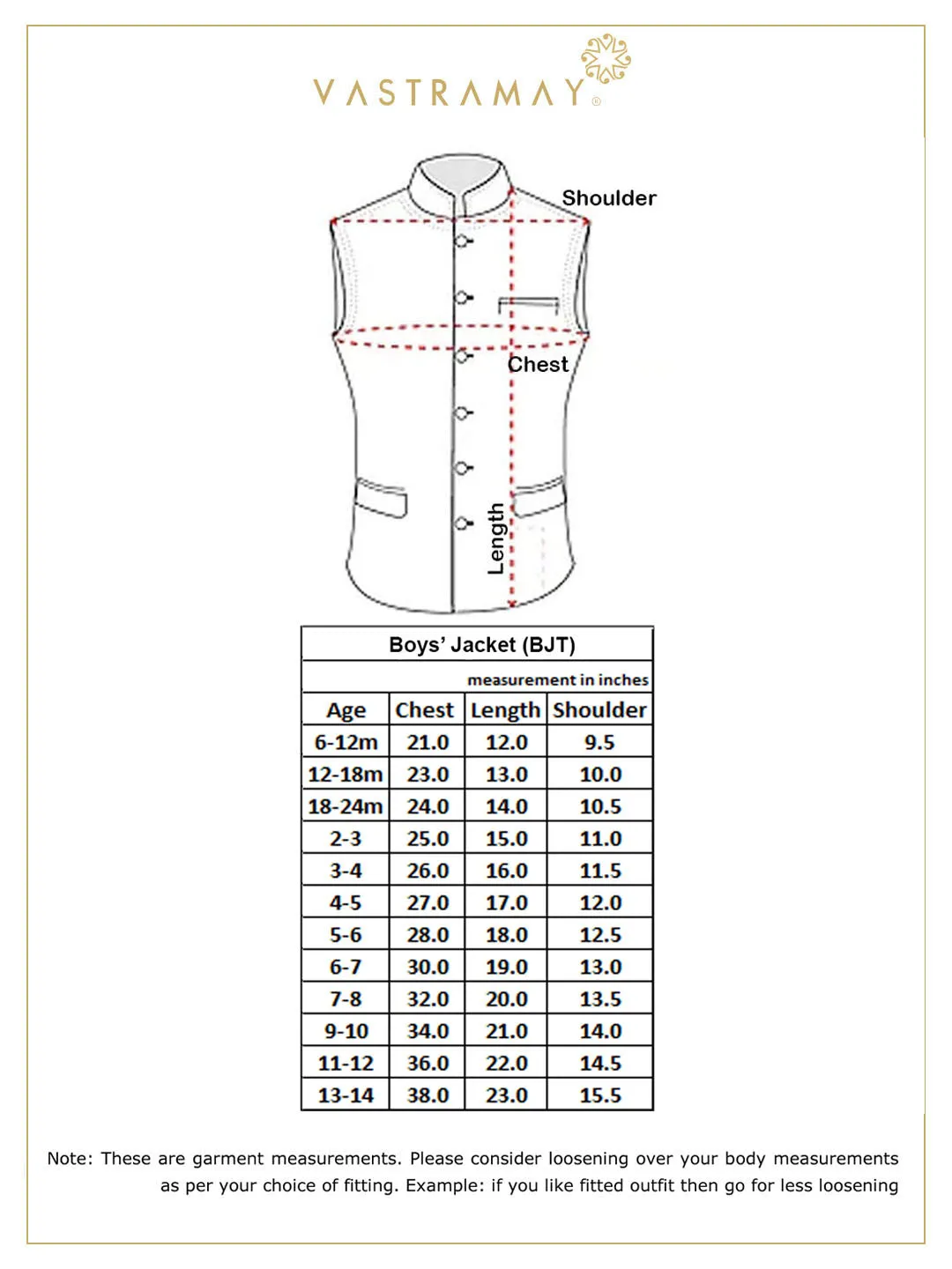 Jashvi Red And Gold Scuba Foil Print Nehru Jacket