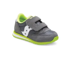 Jazz Hook & Loop Sneaker - Grey/White/Lime