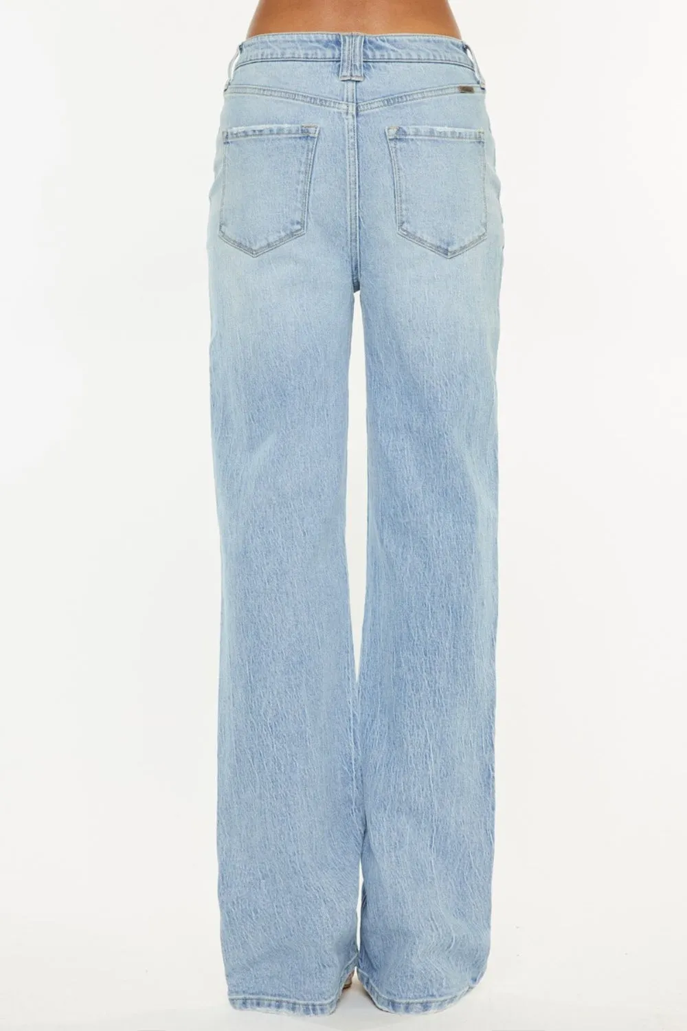 Kancan Faye Distressed High Waist Straight Jeans