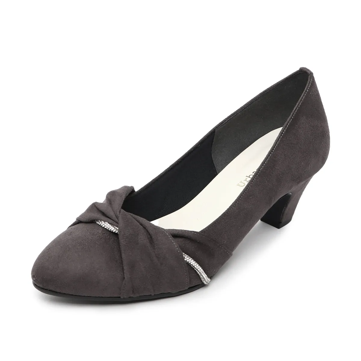 Kirara Dark Grey Wide Fit Pumps