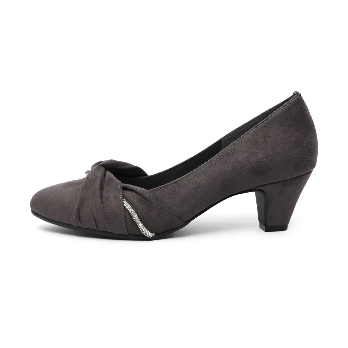 Kirara Dark Grey Wide Fit Pumps