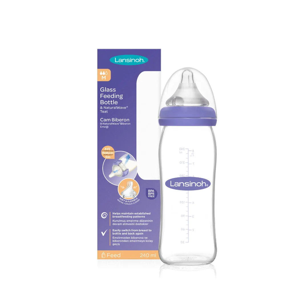 Lansinoh Glass Feeding Bottle