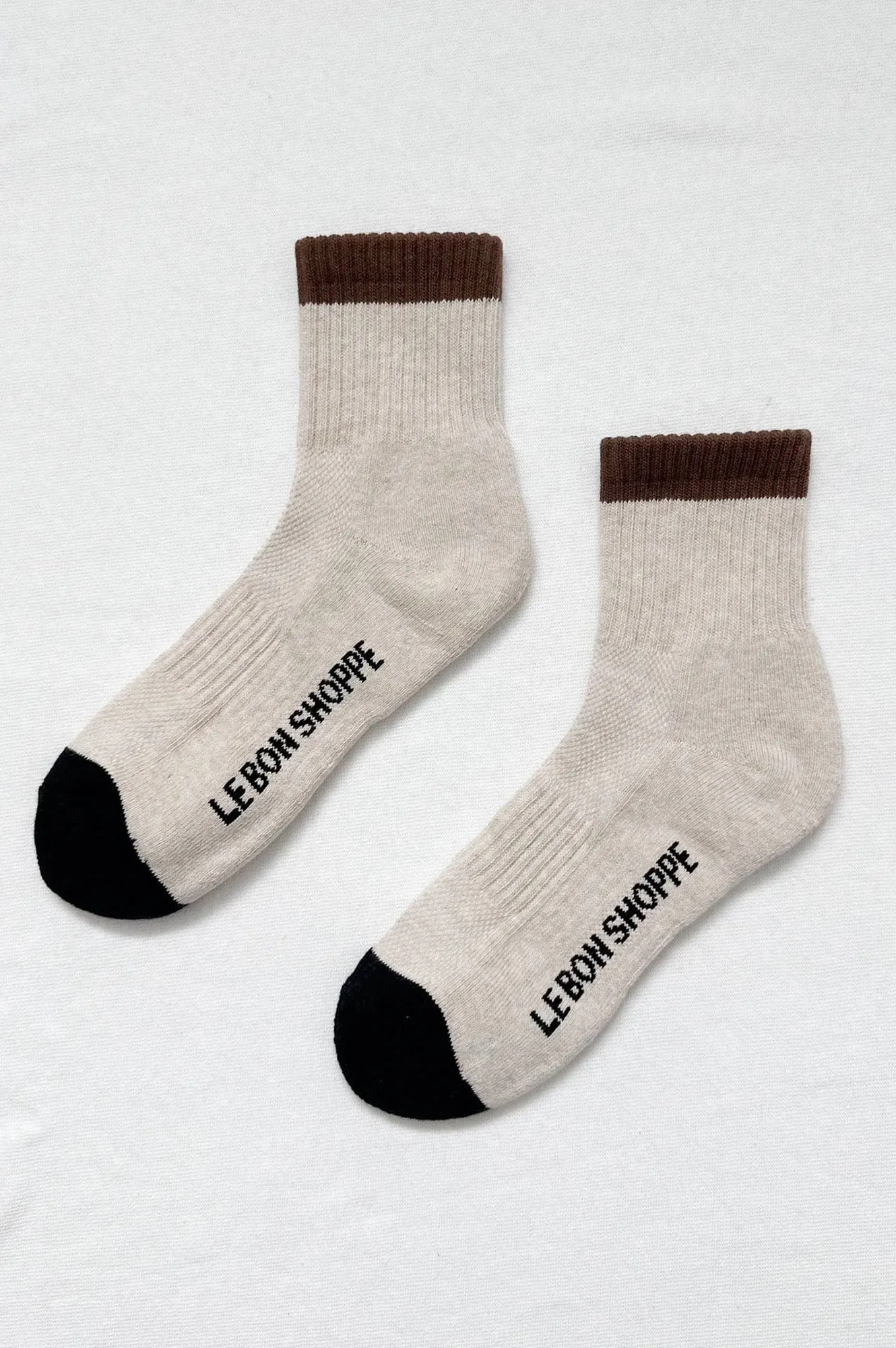 Le Bon Shoppe Girlfriend Colour Block Black Coffee Socks