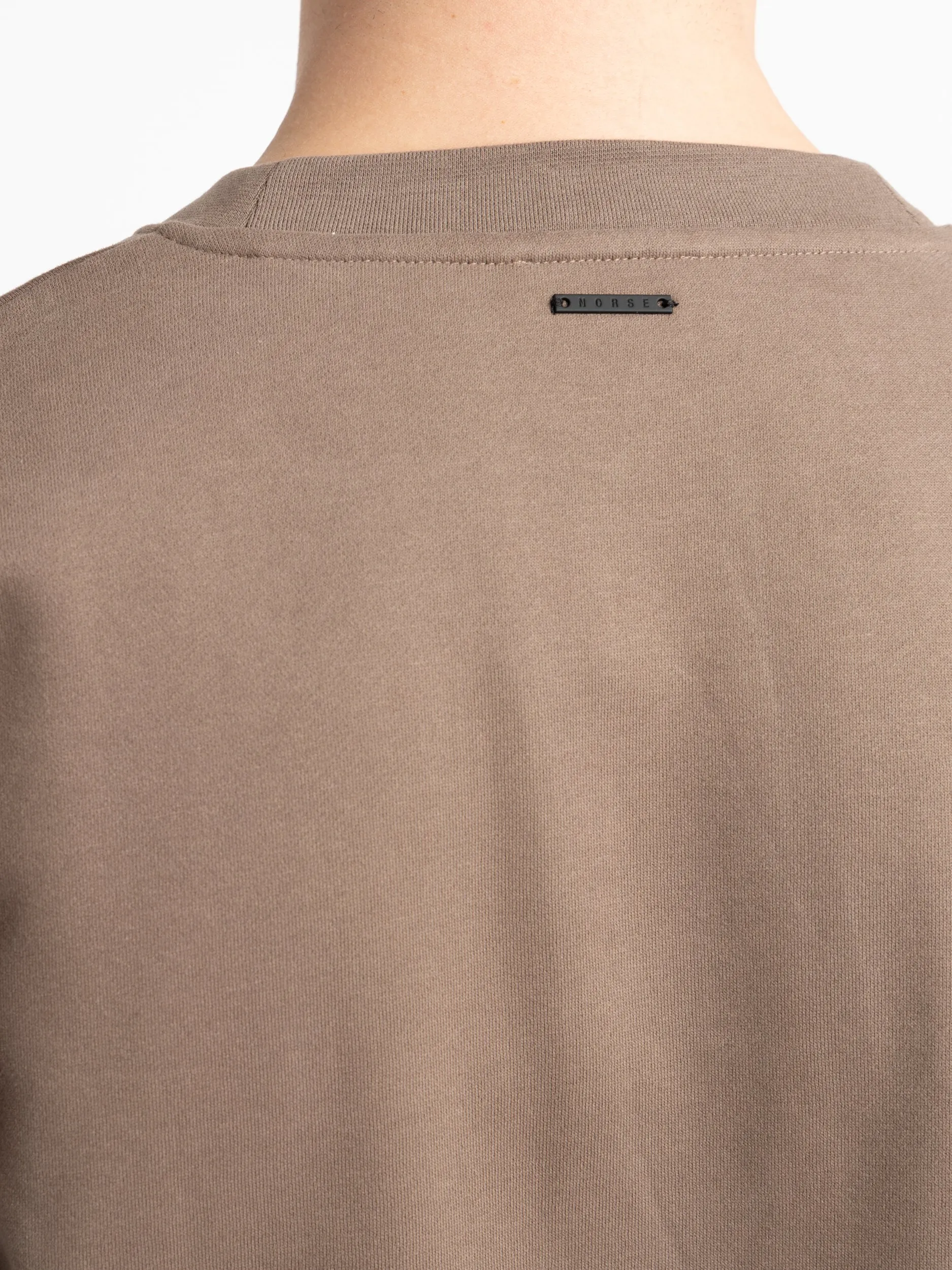 Light Brown Organic Brushed Cotton Sweatshirt