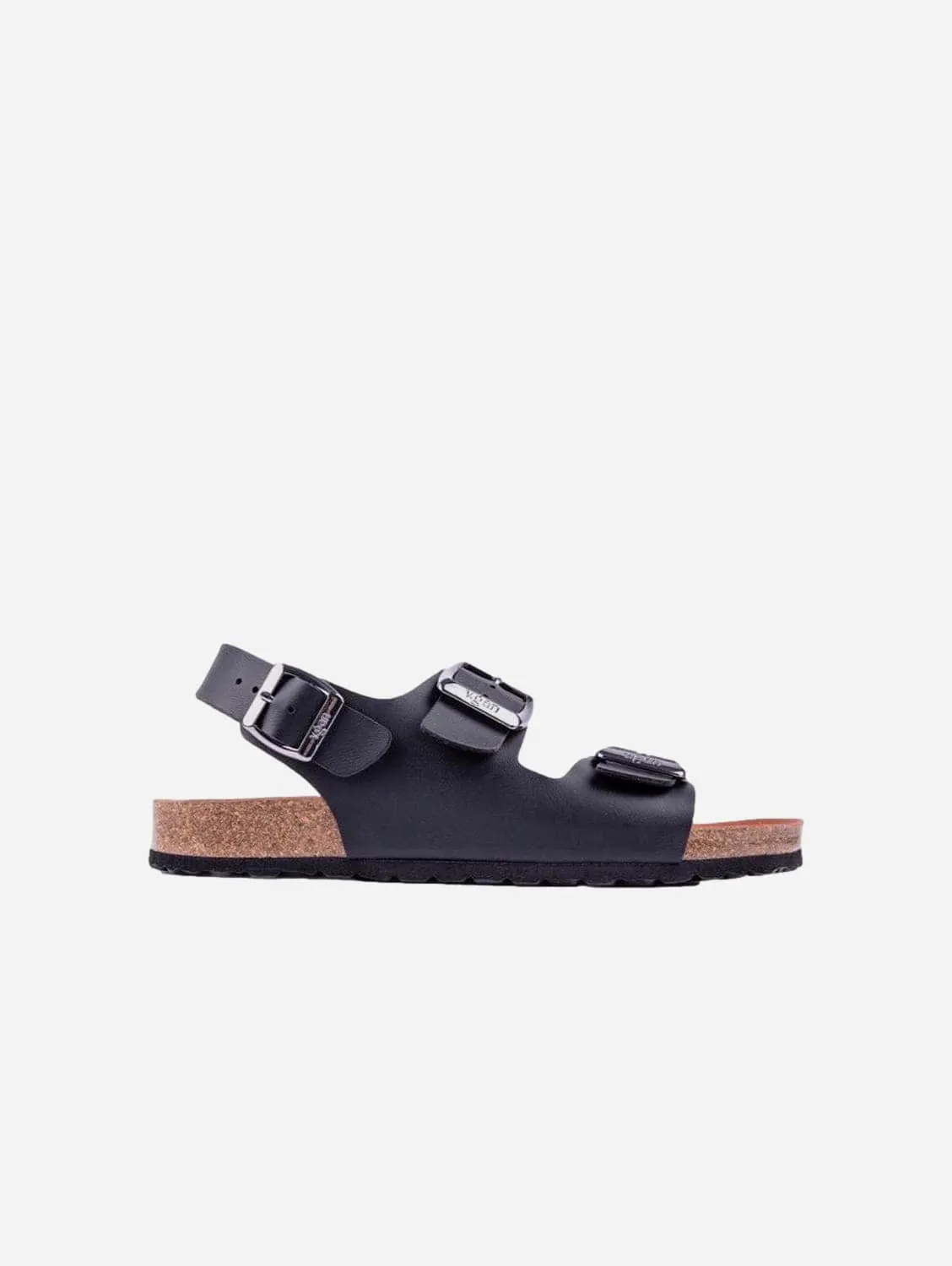 Lima Men's Vegan Footbed Sandals | Black