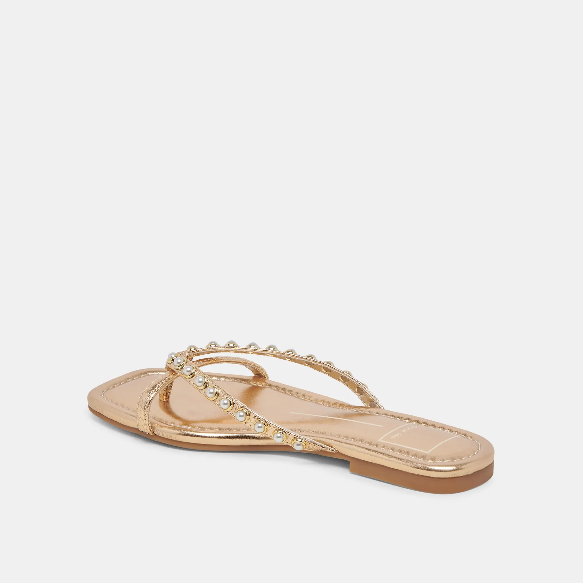 LUCCA PEARL SANDALS GOLD PEARLS