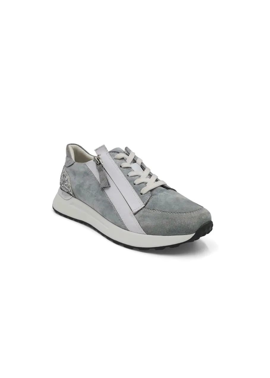 Luke Leather Sneaker In Grey