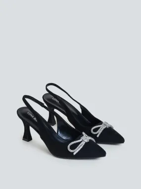 LUNA BLU Black Pointed Toe Pumps