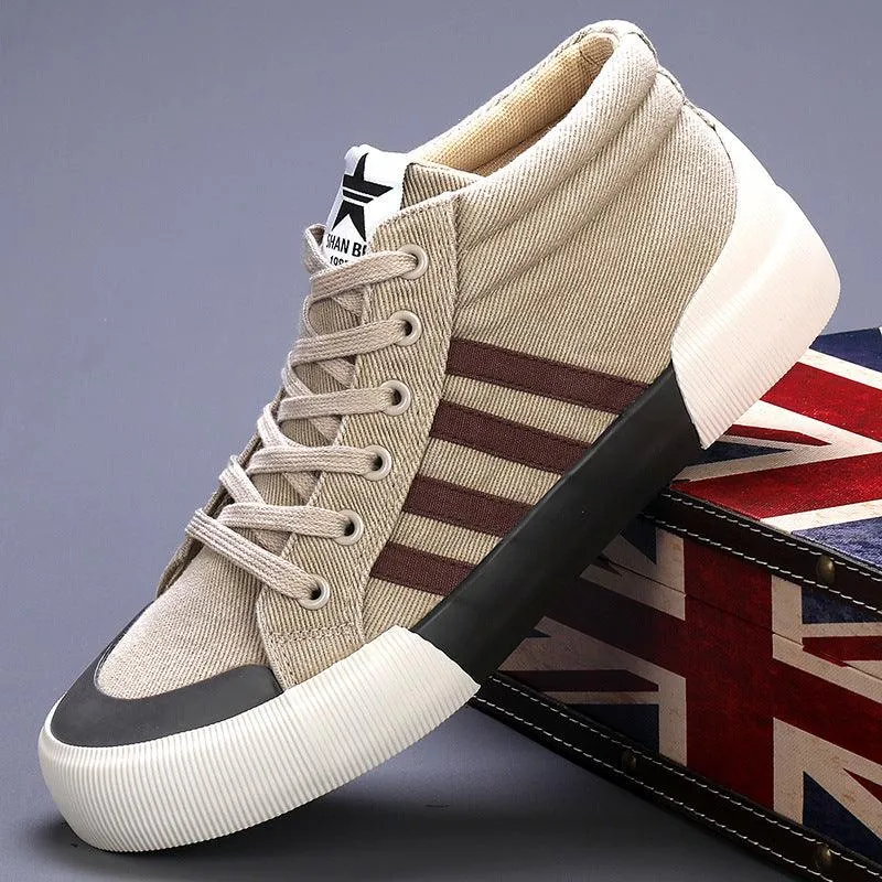 Men's High-top Canvas Shoes Korean Style All-matching