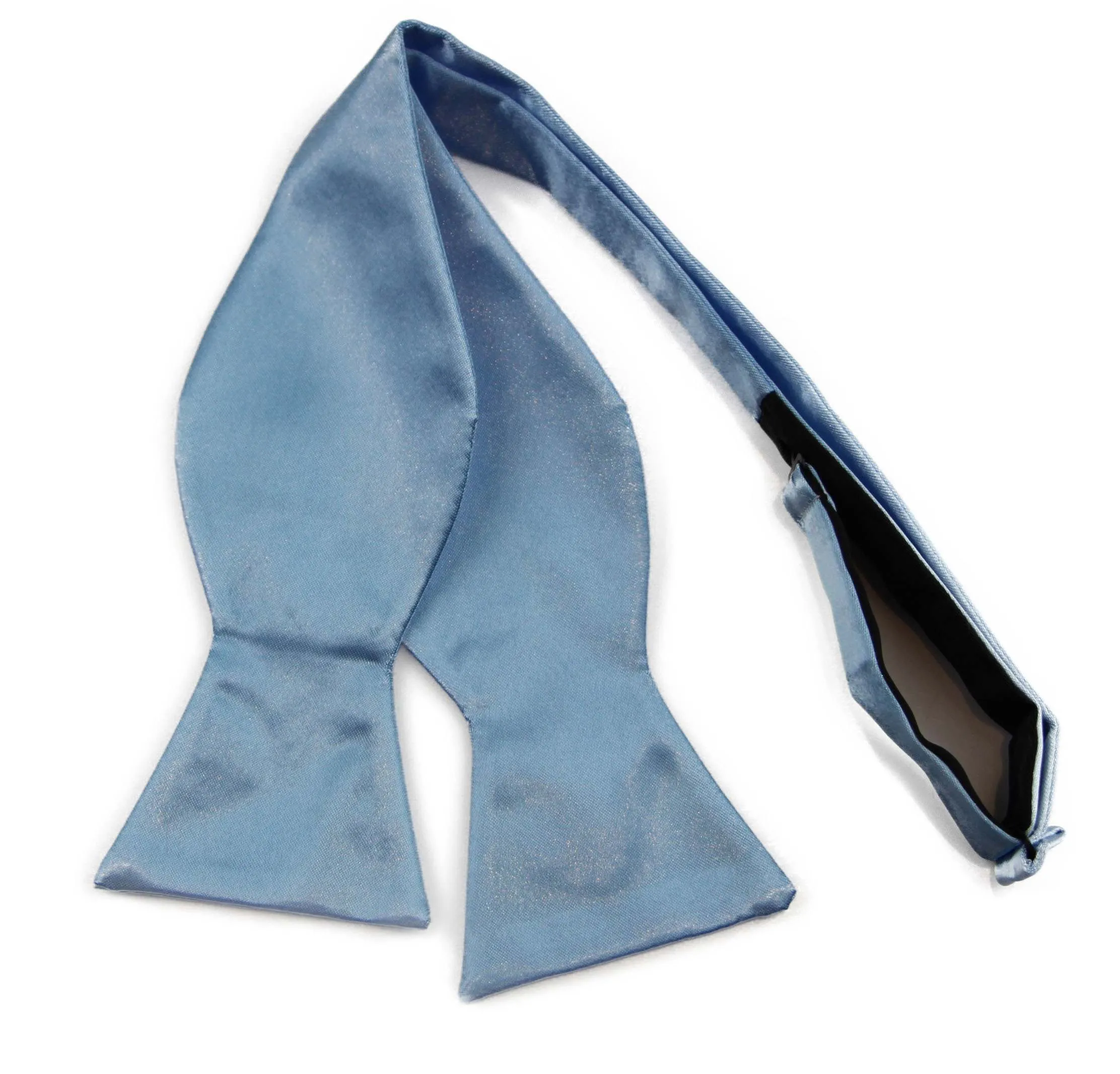 Mens Light Blue Self Tie Bow Tie