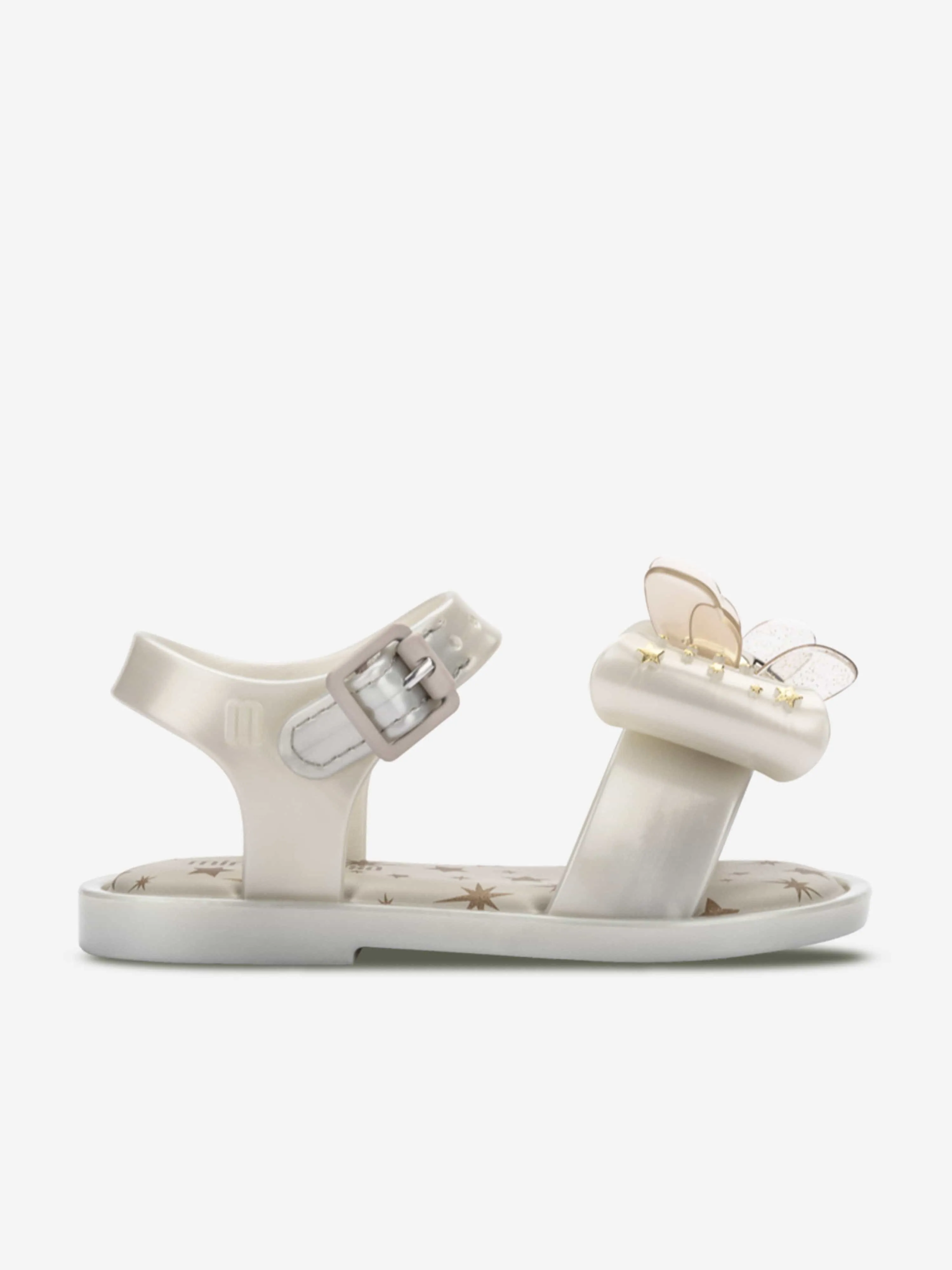 Mini Melissa Girls Ultragirl Star II Ballerinas in White