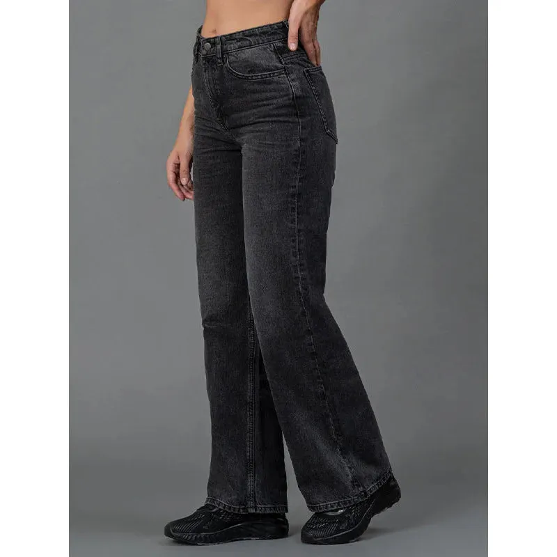 Mode by RedTape Jeans for Women| Grey| Comfortable & Breathable | Durable & Moisture Absorbent | Wide Fit