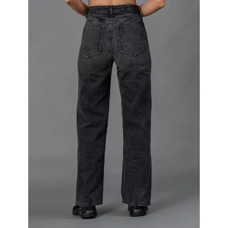 Mode by RedTape Jeans for Women| Grey| Comfortable & Breathable | Durable & Moisture Absorbent | Wide Fit