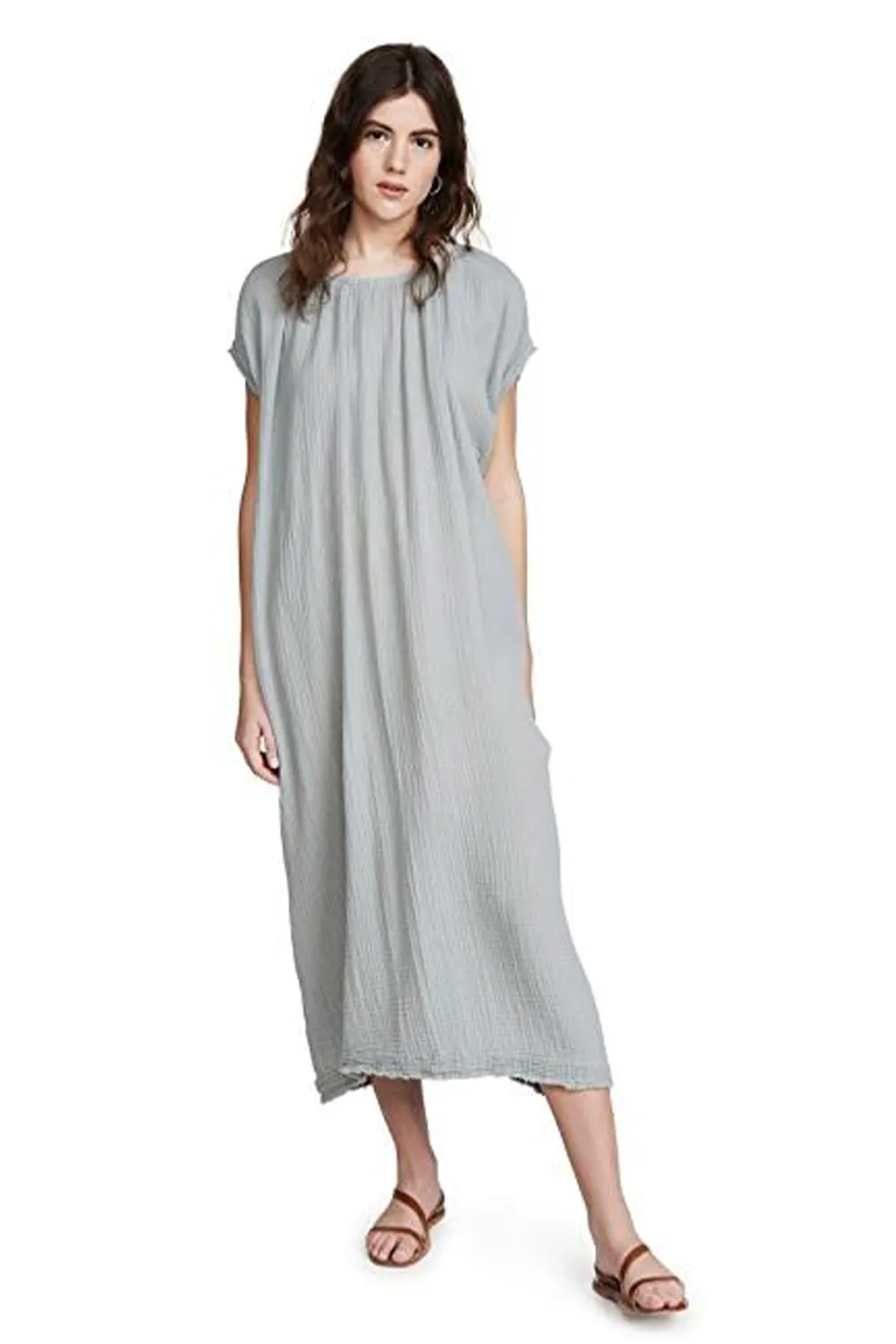 Moonstone Off The Shoulder Gauze Caftan/Dress by 9Seed