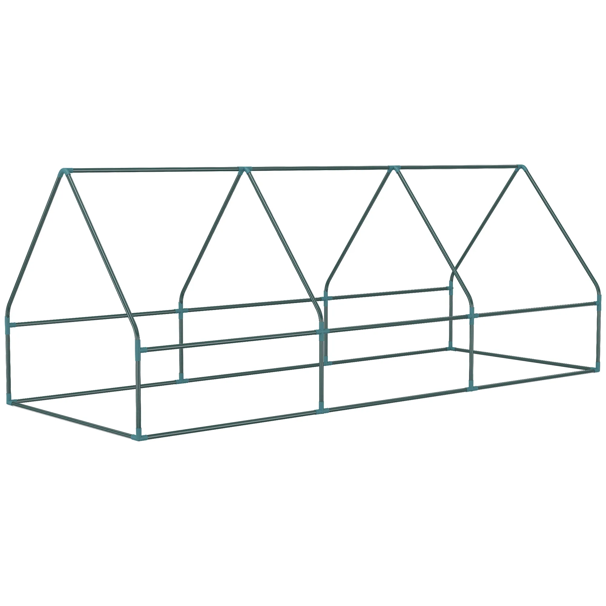 Outsunny Portable Small Polytunnel with Mesh Windows, 240x90x90cm