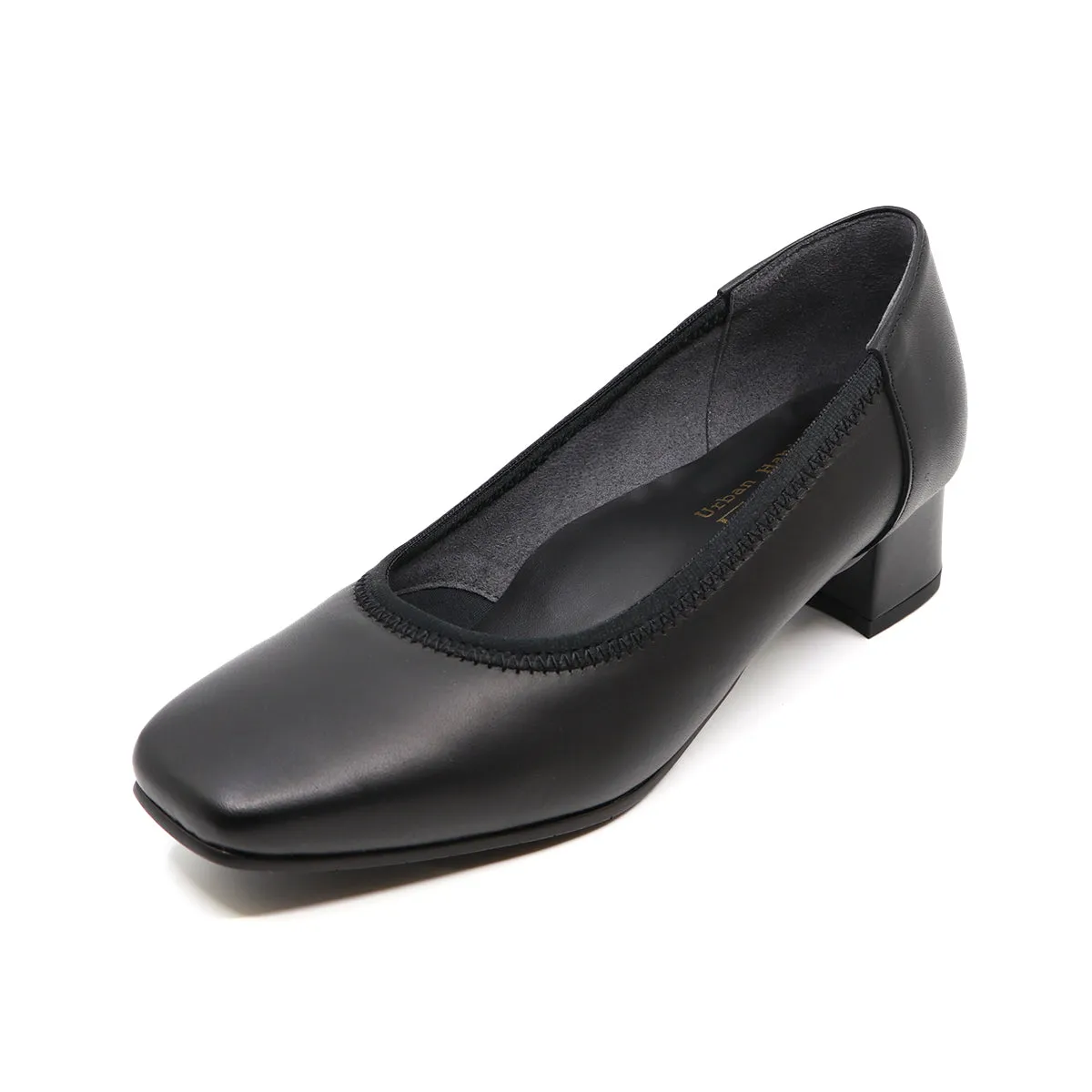 Pitta Soft Low Black Balanced Heel Pumps