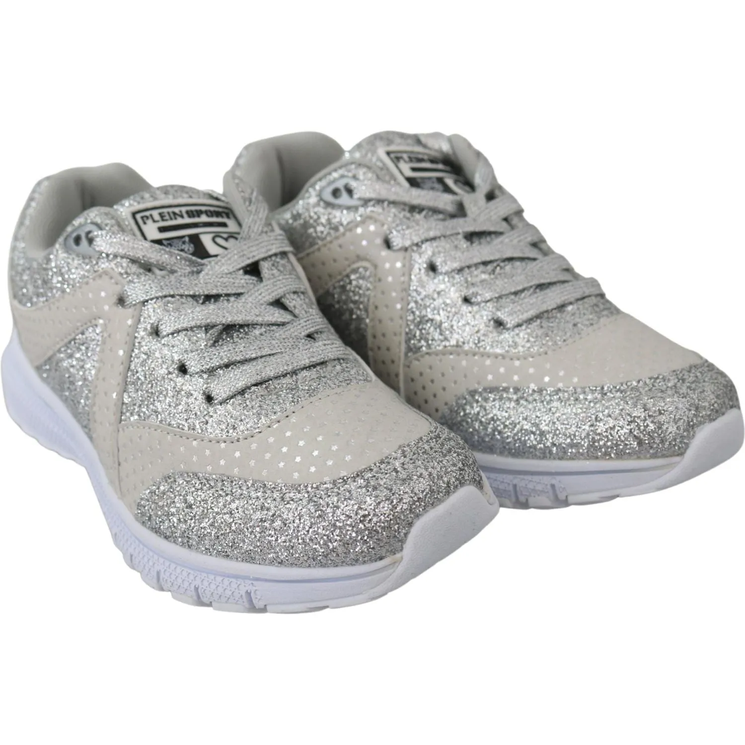 Plein Sport Chic Silver Runner Jasmines Sneakers