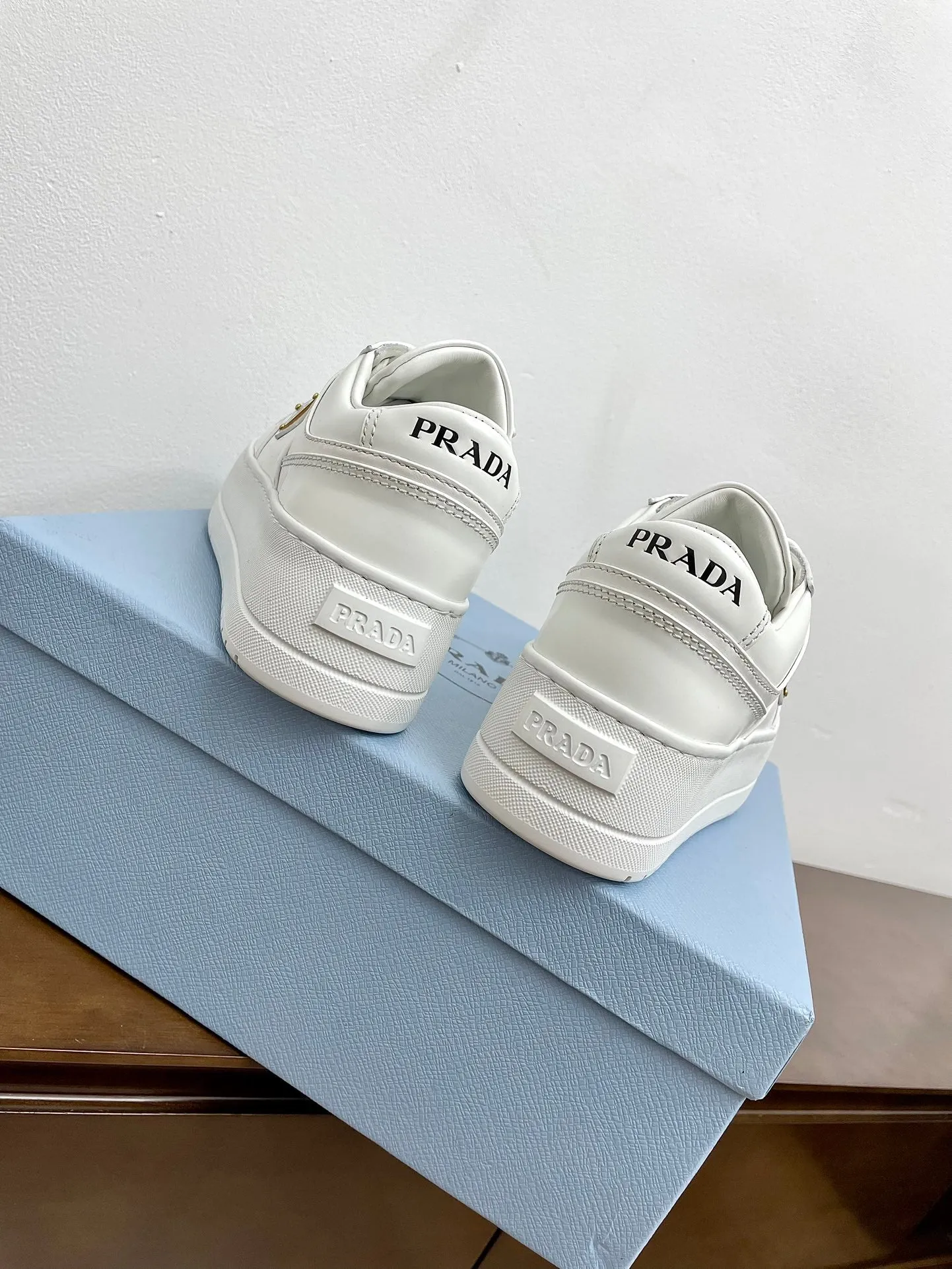 PRA DOWNTOWN BOLD SNEAKERS WHITE CALFSKIN