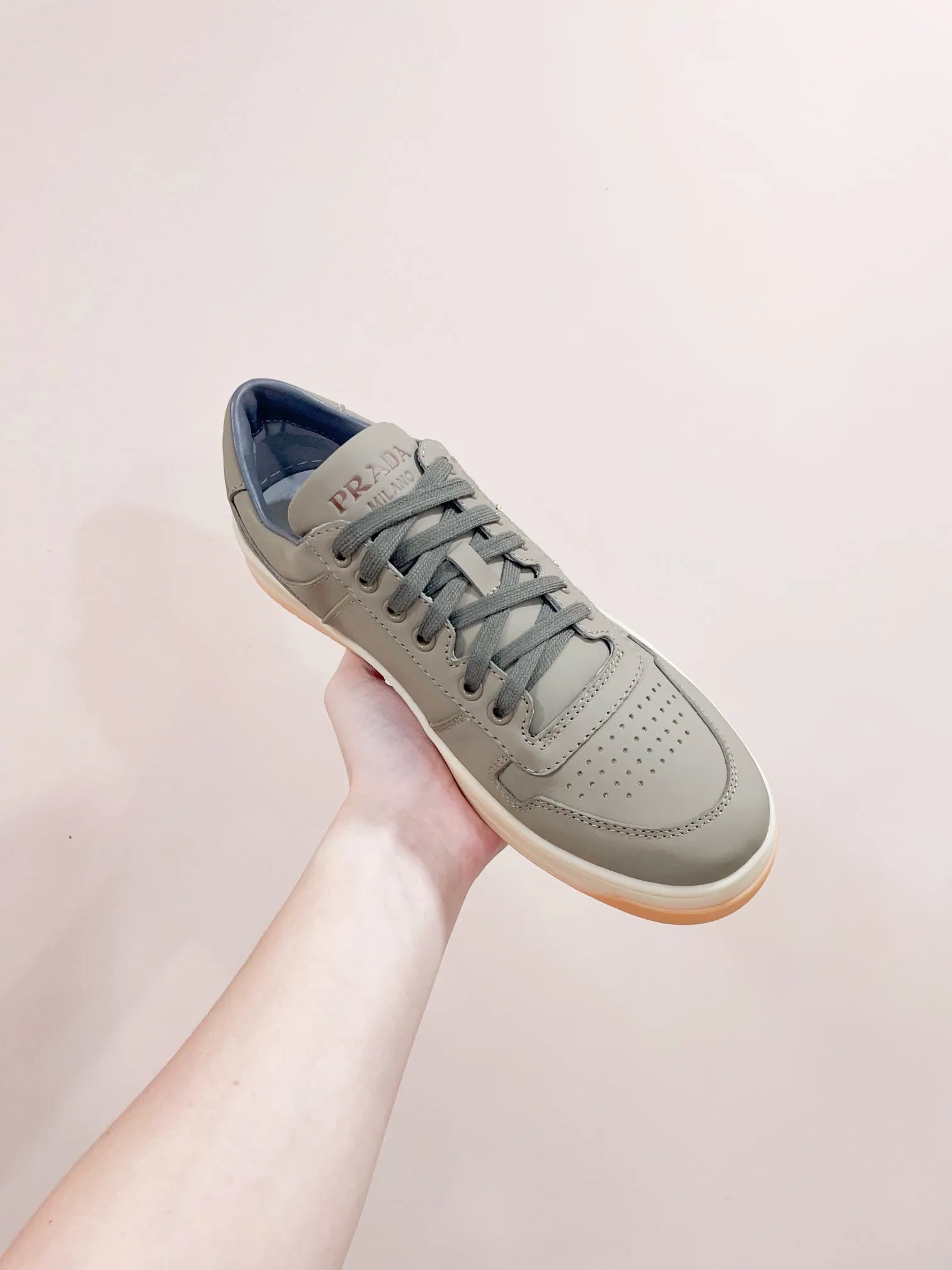 PRA DOWNTOWN PATENT SNEAKERS LAUREL CALFSKIN