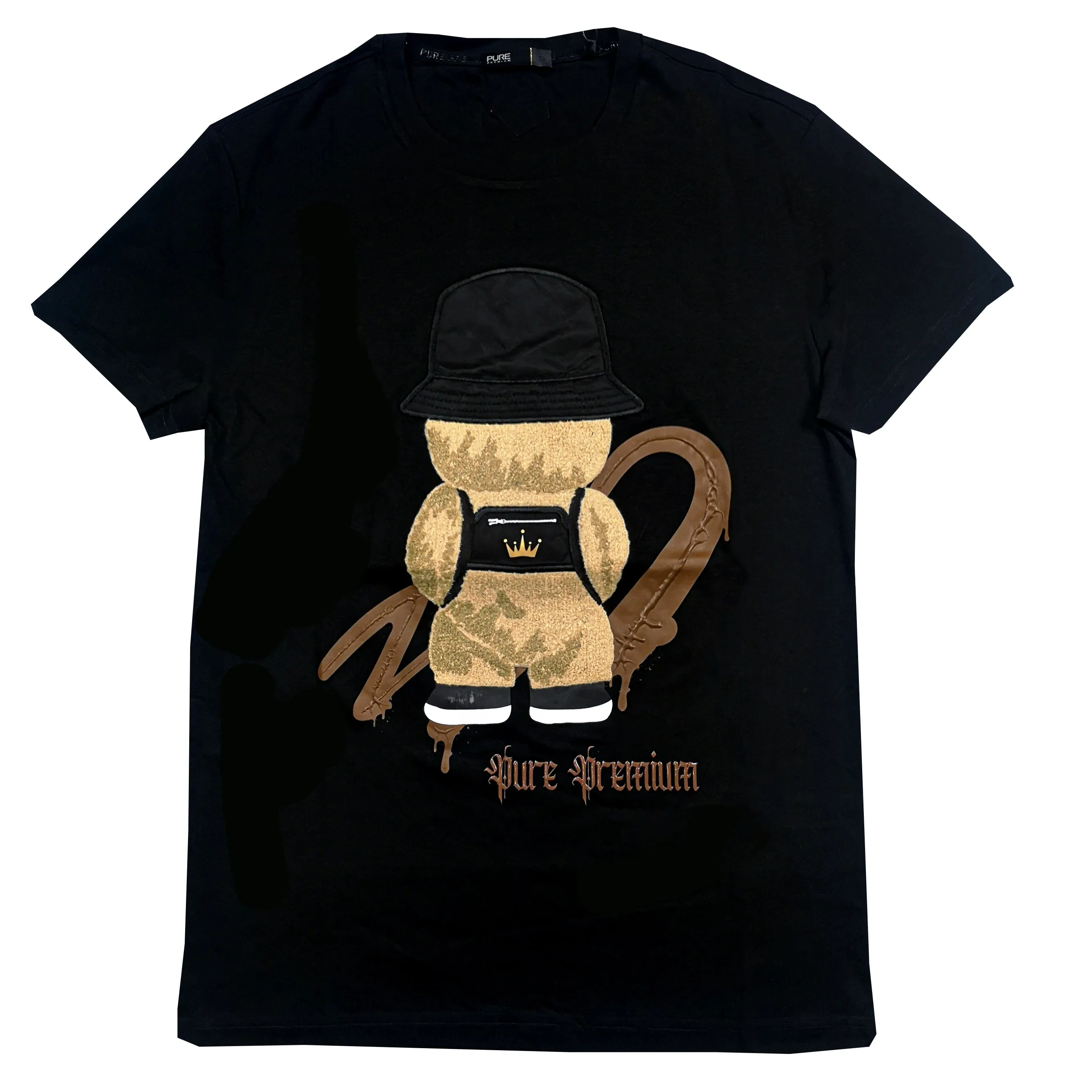 Pure Premium Oroso Teddy Black T-Shirt