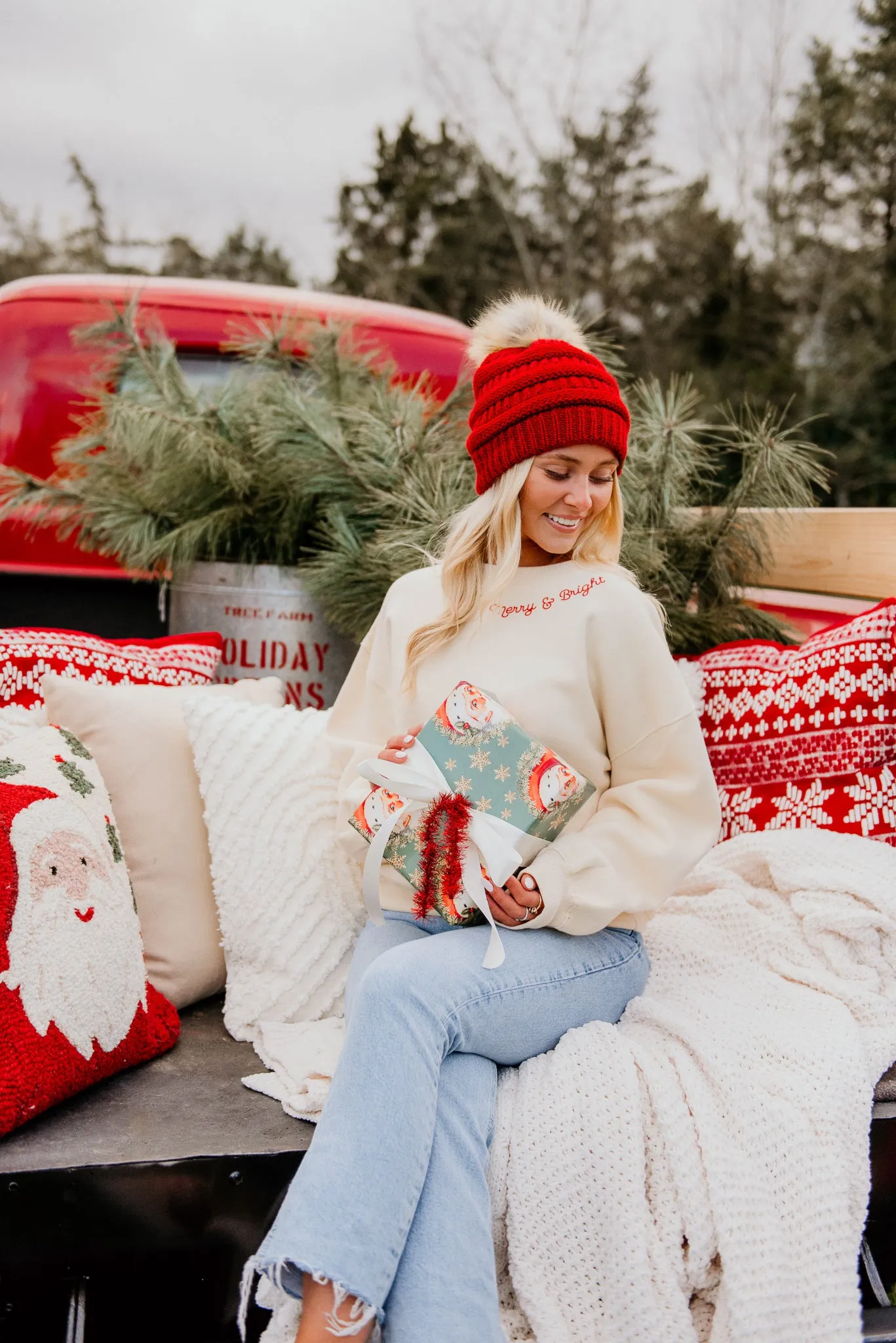 "Merry and Bright" Crew Sweatshirt