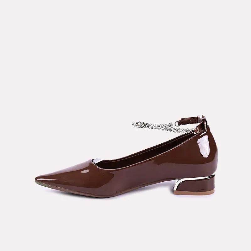 Rihanna Brown Glossy Pumps 0431251