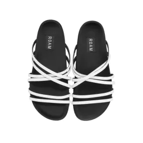 Roam - Sandals in White Vegan String Leather