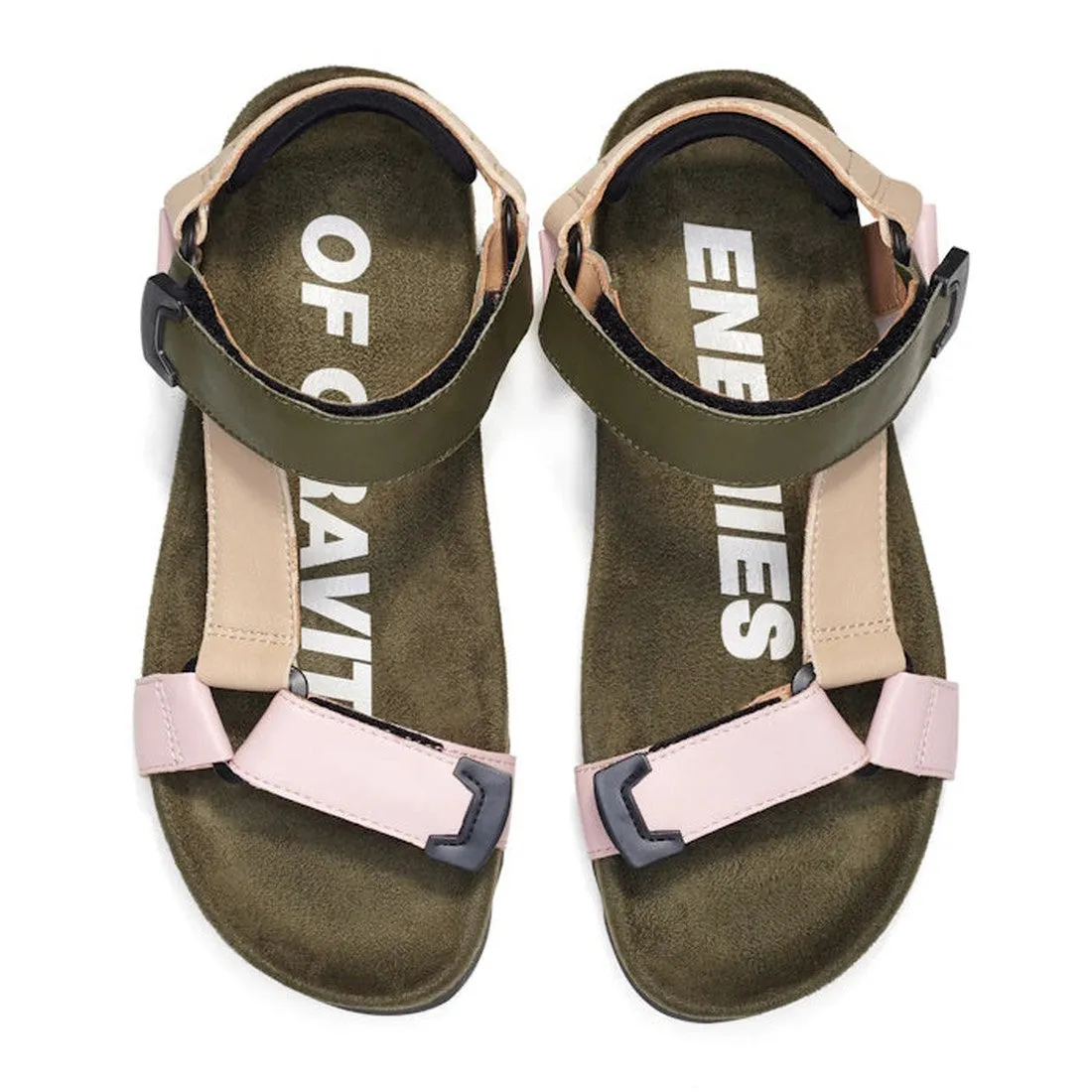 Rollie Womens Sandal Tooth Wedge Blush Camo