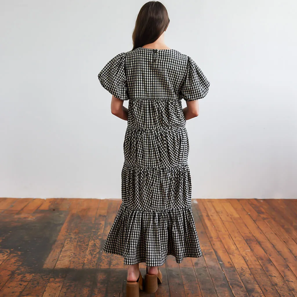 SALE - Tiered Ruffle Dress - Gingham