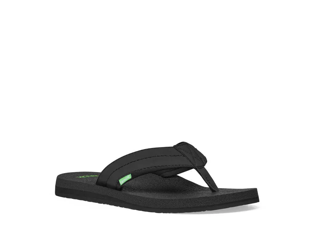 Sanuk Mens Beer Cozy 2 Sandals - Black