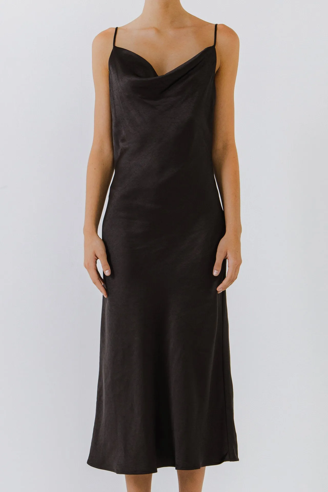 Satin Midi Dress