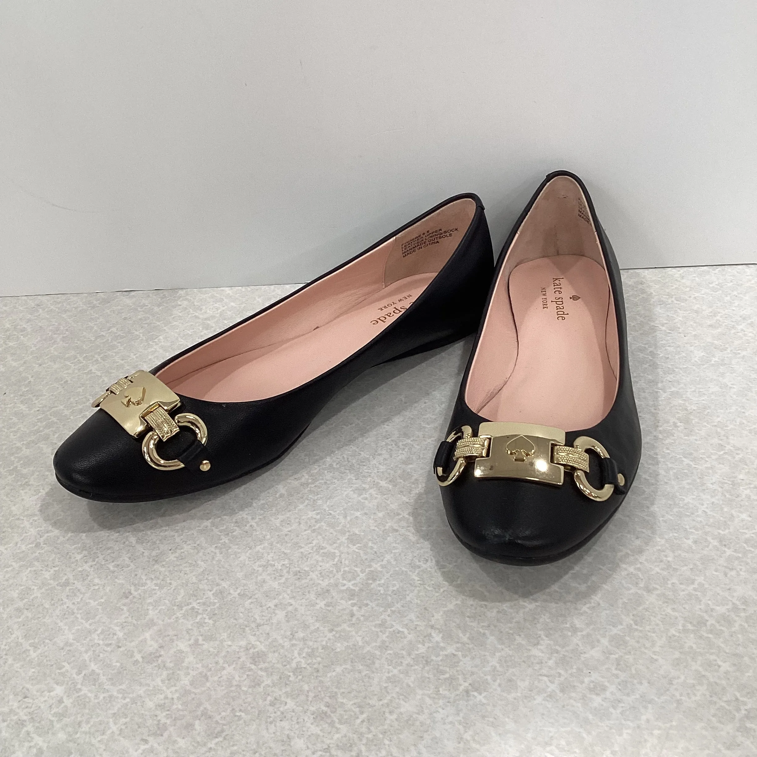 Shoes Flats By Kate Spade In Black, Size: 6.5