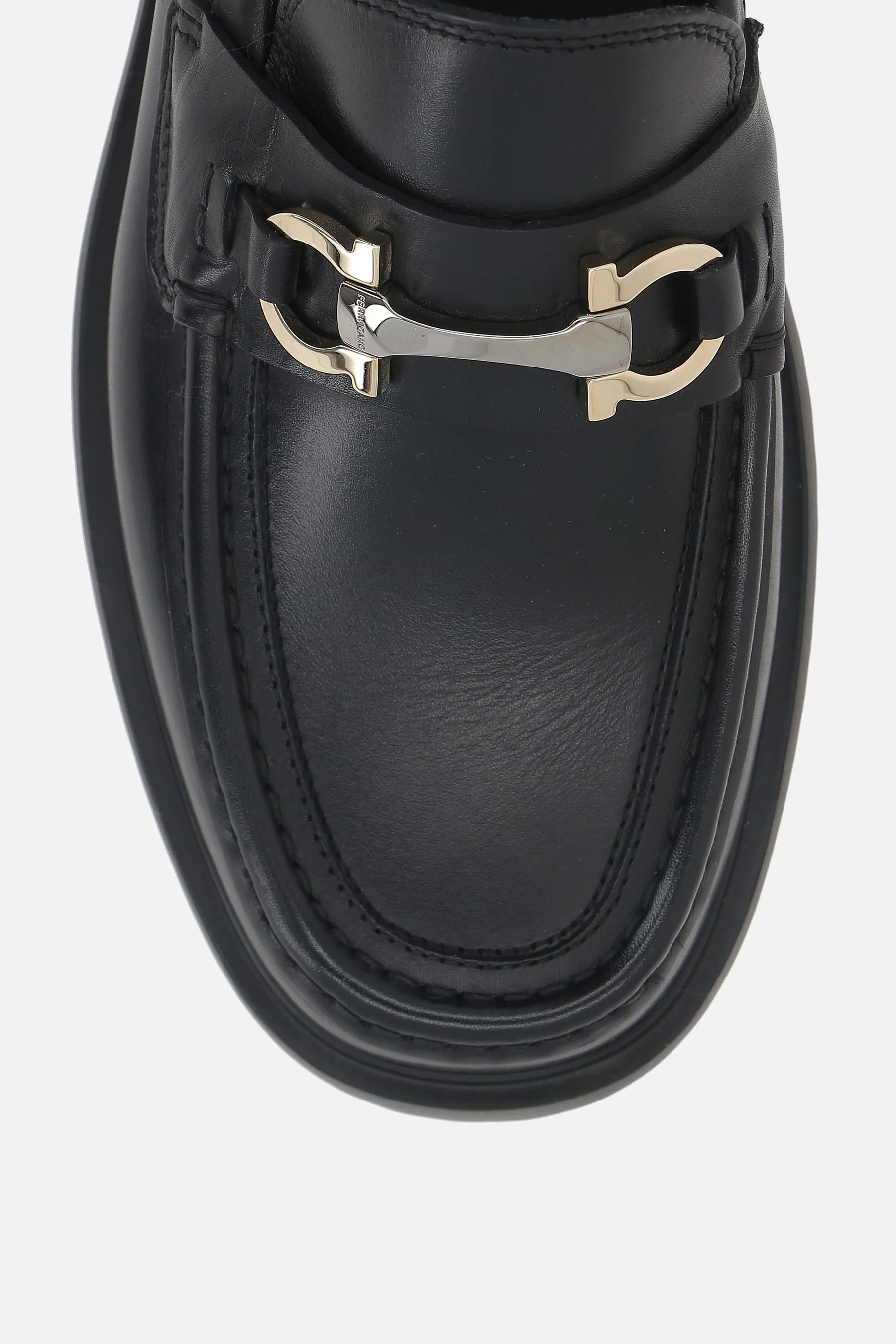 Smooth Leather Horsebit Loafers