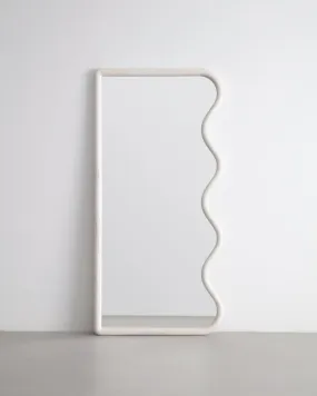 Squiggle Full Length Mirror in Bleached Maple