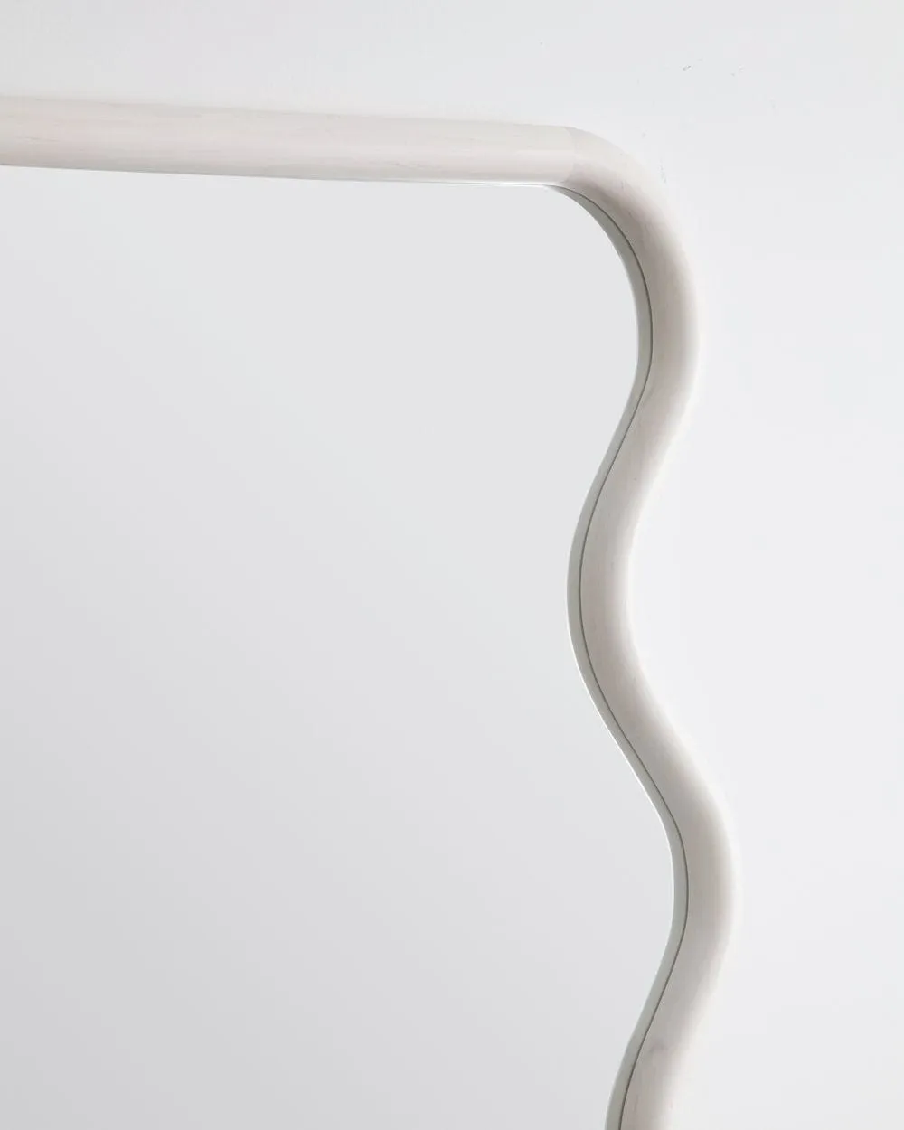 Squiggle Full Length Mirror in Bleached Maple