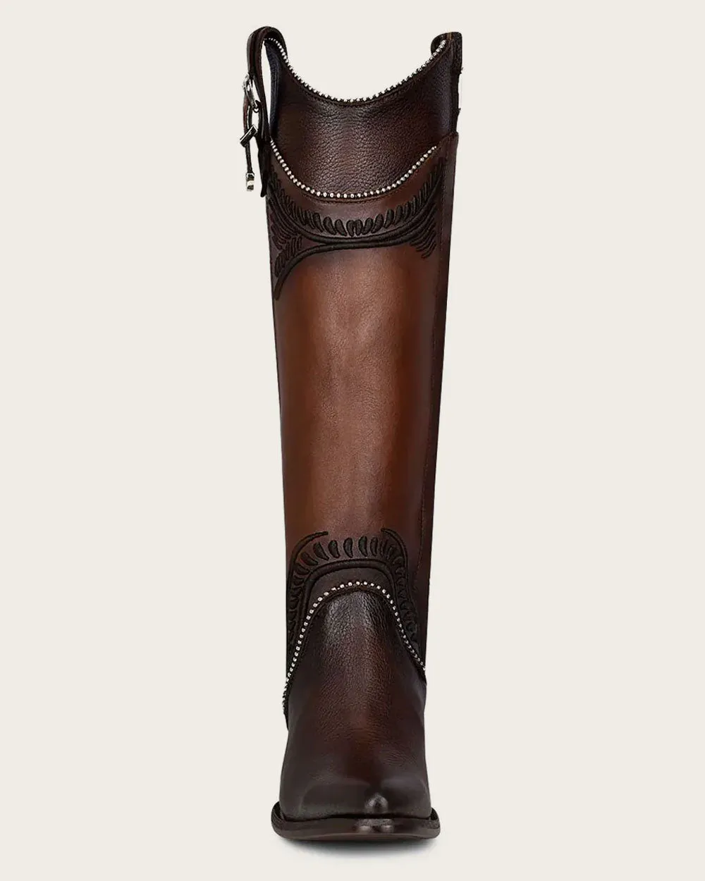 Tall embroidered honey boot