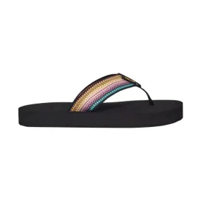 Teva Big Kids' Mush II Flip Flop - Antiguous Black Multi