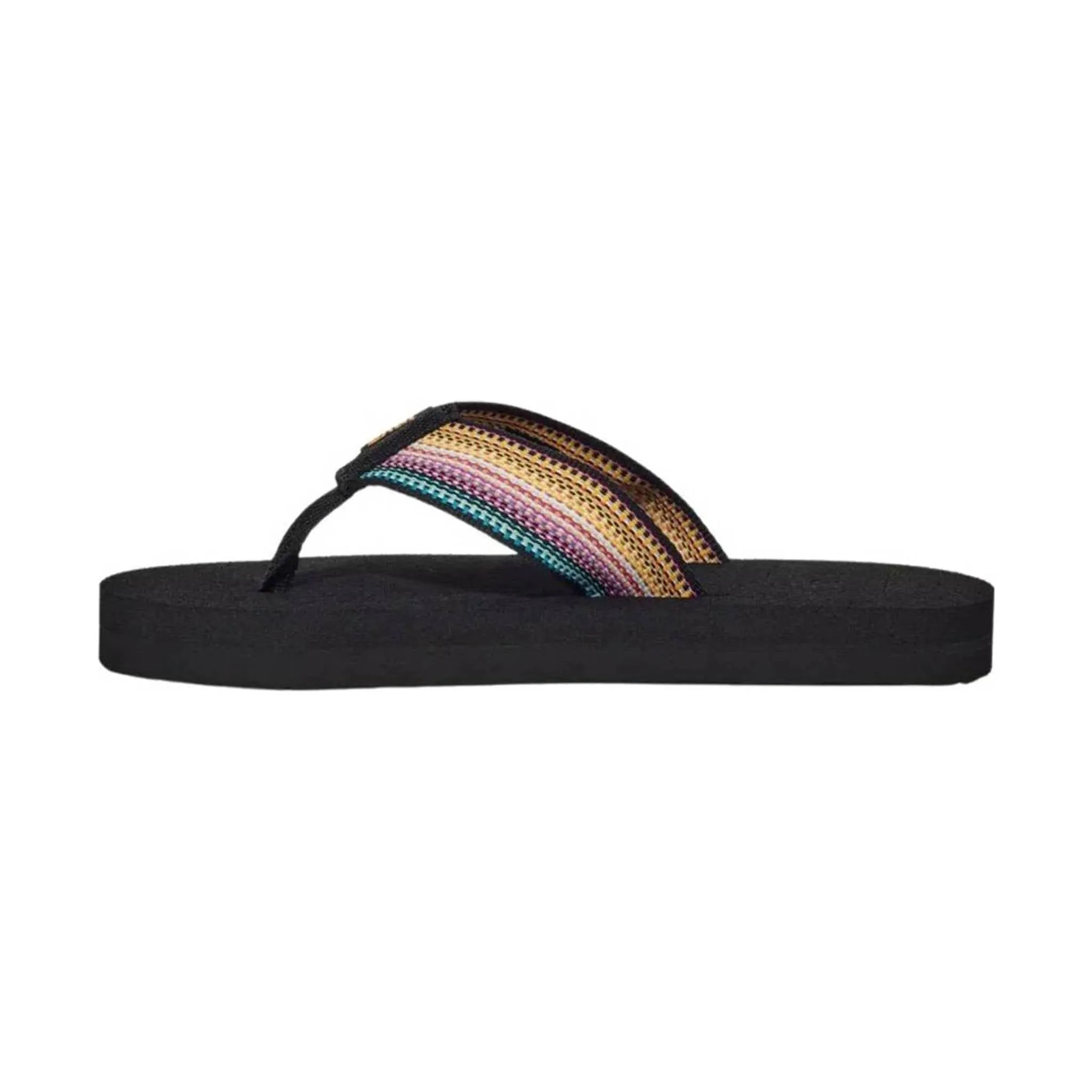 Teva Big Kids' Mush II Flip Flop - Antiguous Black Multi