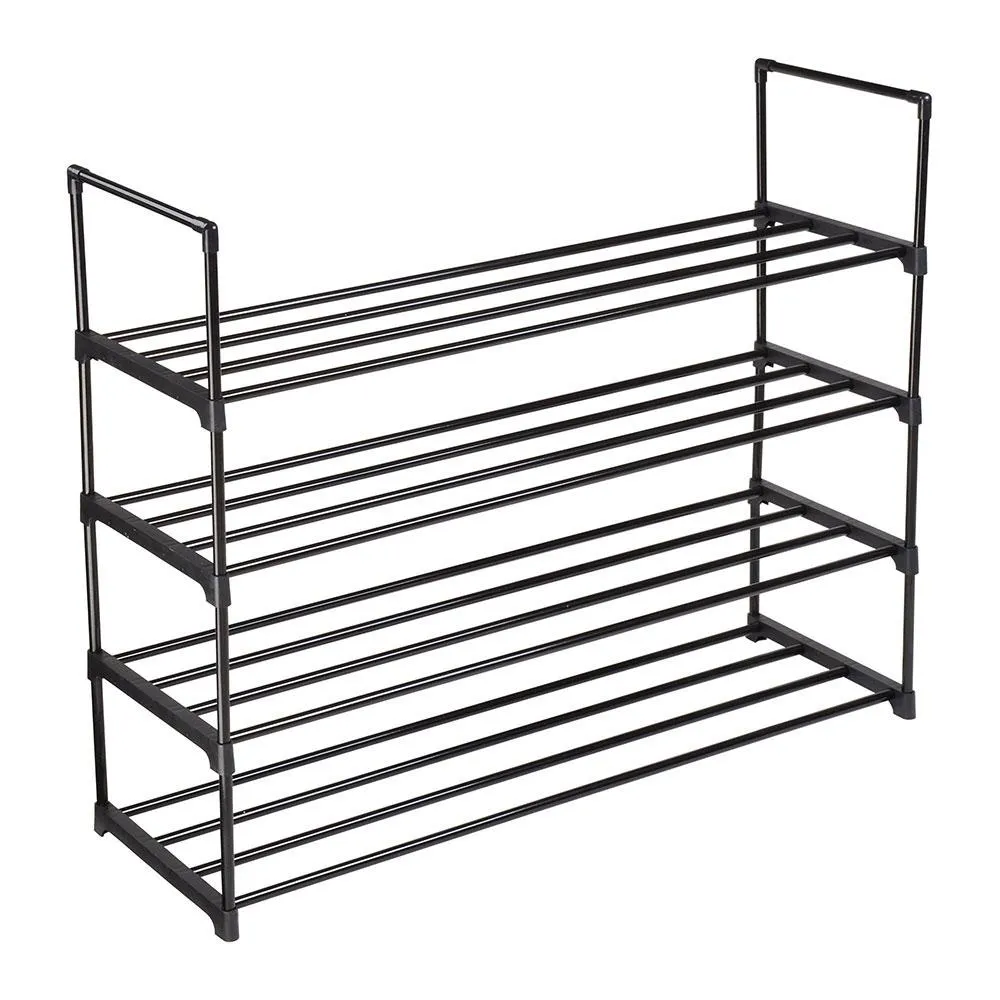 TheLAShop 4-Tier Metal Shoe Rack Shelf 20 Pairs Shoe Storage Organizer