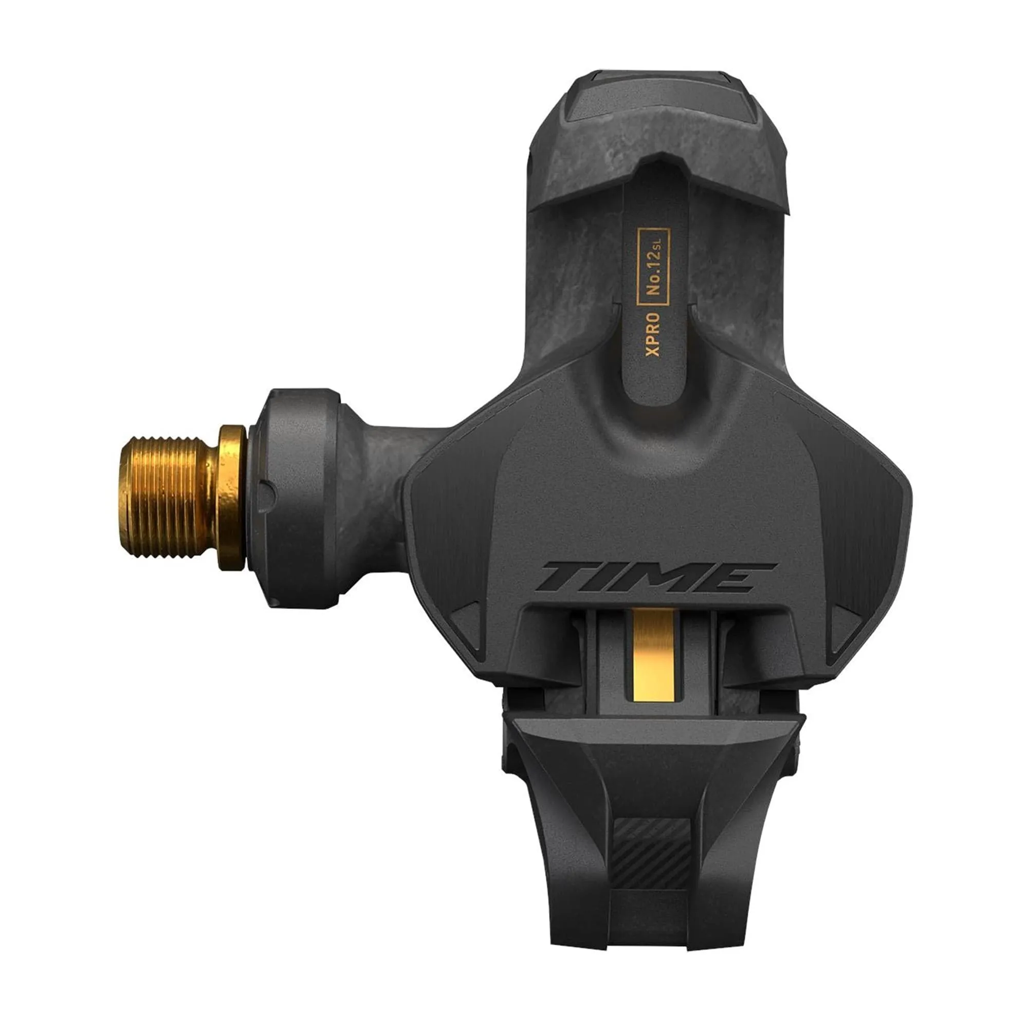 Time Pedal - Xpro 12Sl Pedals, Carbon Body And Titanium Spindle And Ceramic Bearing Including Iclic Free Cleats B1: Carbon Gold 53Mm