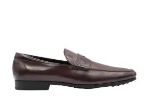 Tods Mens Brown Leather Mocassino Loafer Shoe