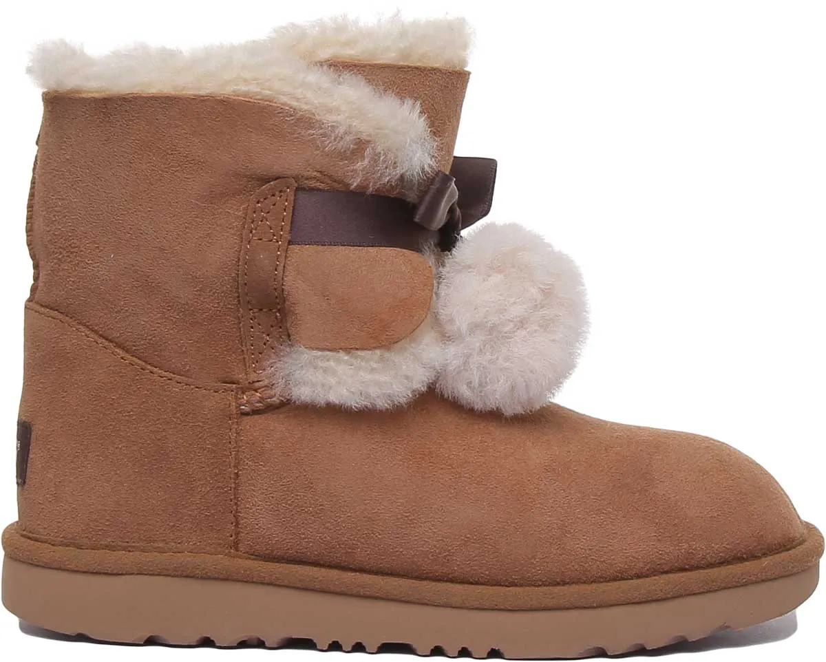 Ugg Australia K Gita In Chestnut For Kids